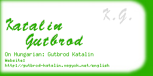 katalin gutbrod business card